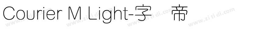 Courier M Light字体转换